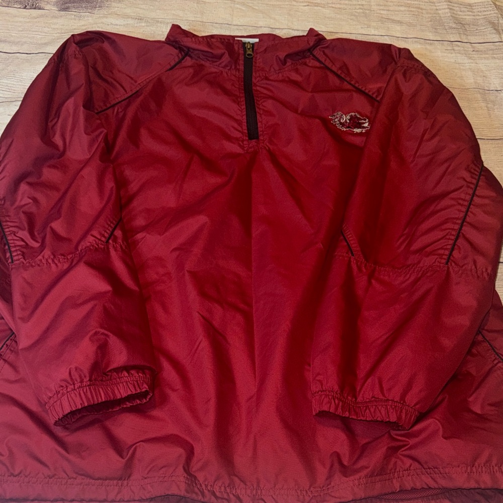 South Carolina Red Quarter-Zip Windbreaker Jacket  2X Gamecocks UofSC